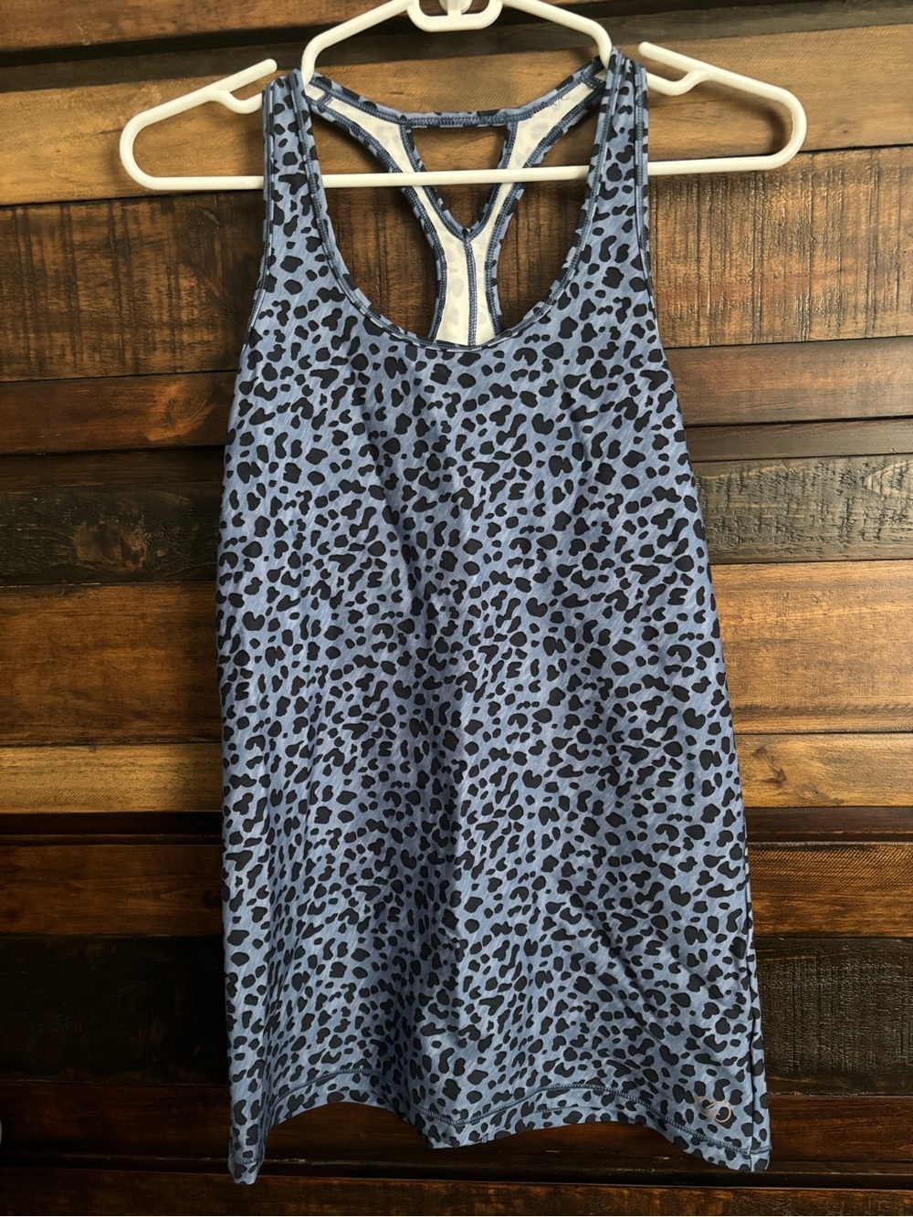 🐆NWT CALIA by Carrie Underwood Blue Leopard Print Racerback Tank🐆
